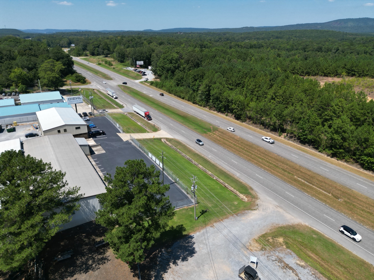 Highway 280 frontage and surrounding commercial corridor.