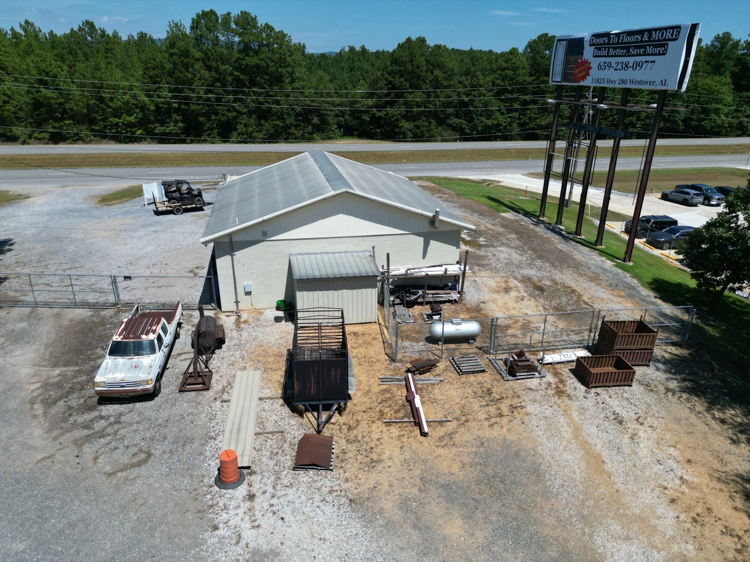 Additional view of the property improvements and circulation.